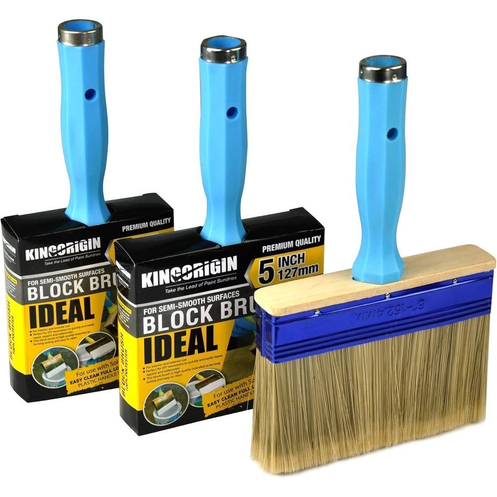 Wood Stain Brush - Potrójny zestaw wytrzymałych pędzli do malowania