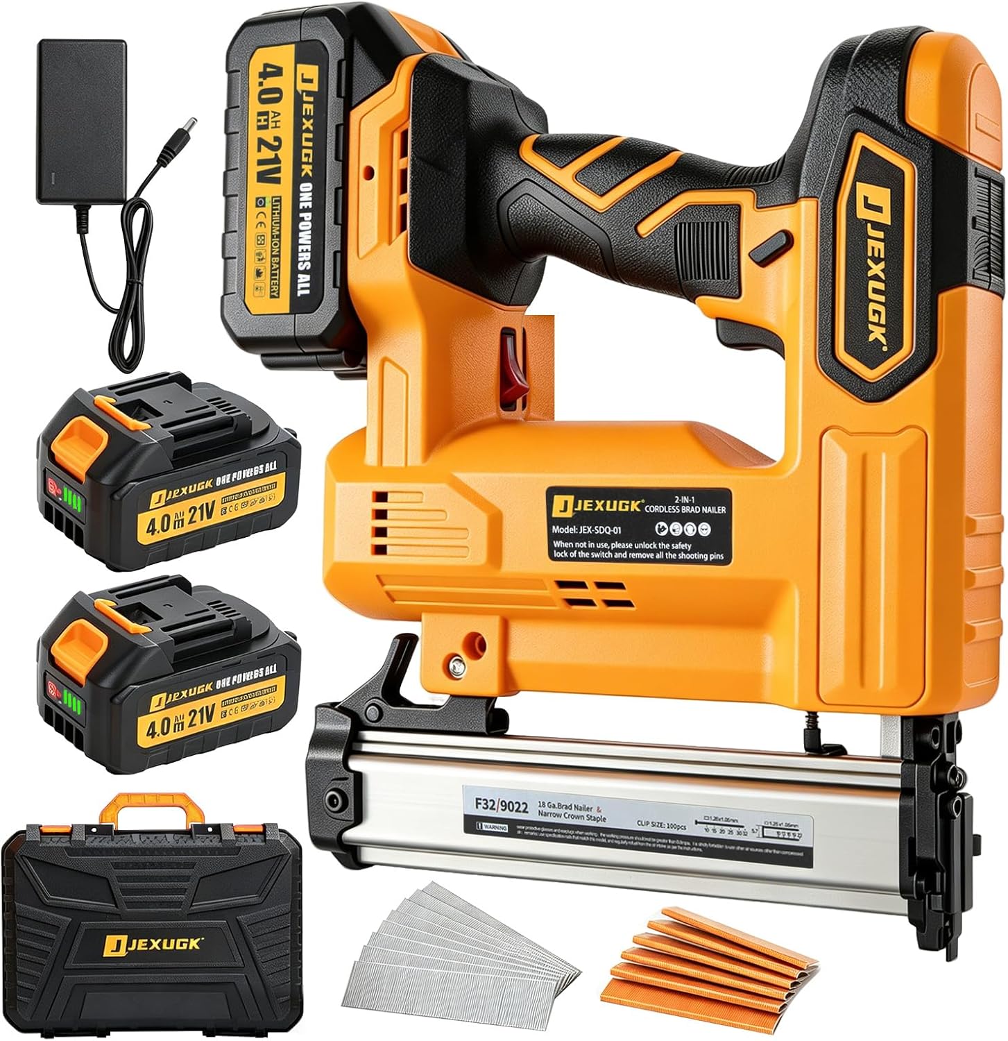 Home Improvement Brad - Akumulatorowa gwoździarka i zszywarka 2w1 do