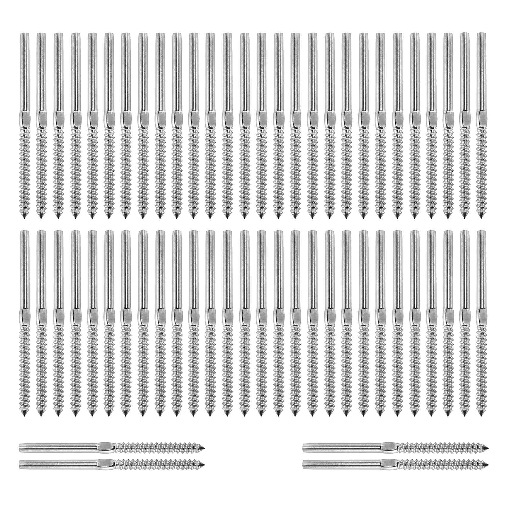 Deck Screw Stainless - 30 Par Śrub z Gwintem Lewo-