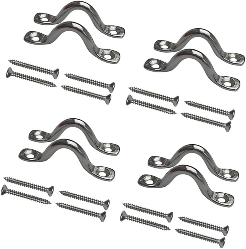 Deck Screw Stainless - 8 szt. Stalowych Oczek Mocujących 3/8