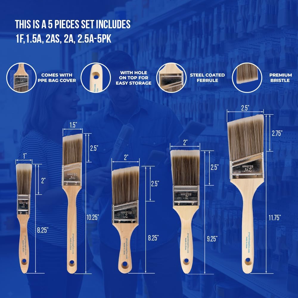 5-częściowy zestaw pędzli mala – Wood Stain Brush recenzja i cena