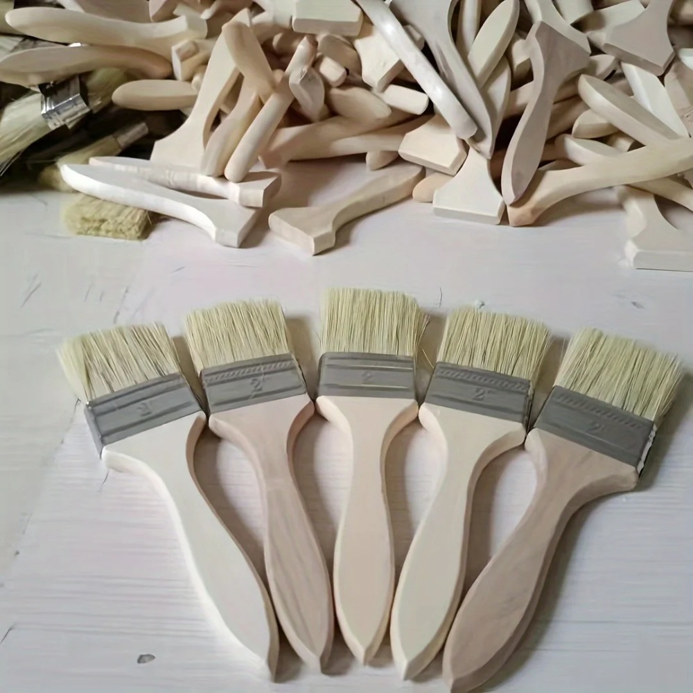 Zestaw drewnianych pędzli mala – Wood Stain Brush recenzja i cena