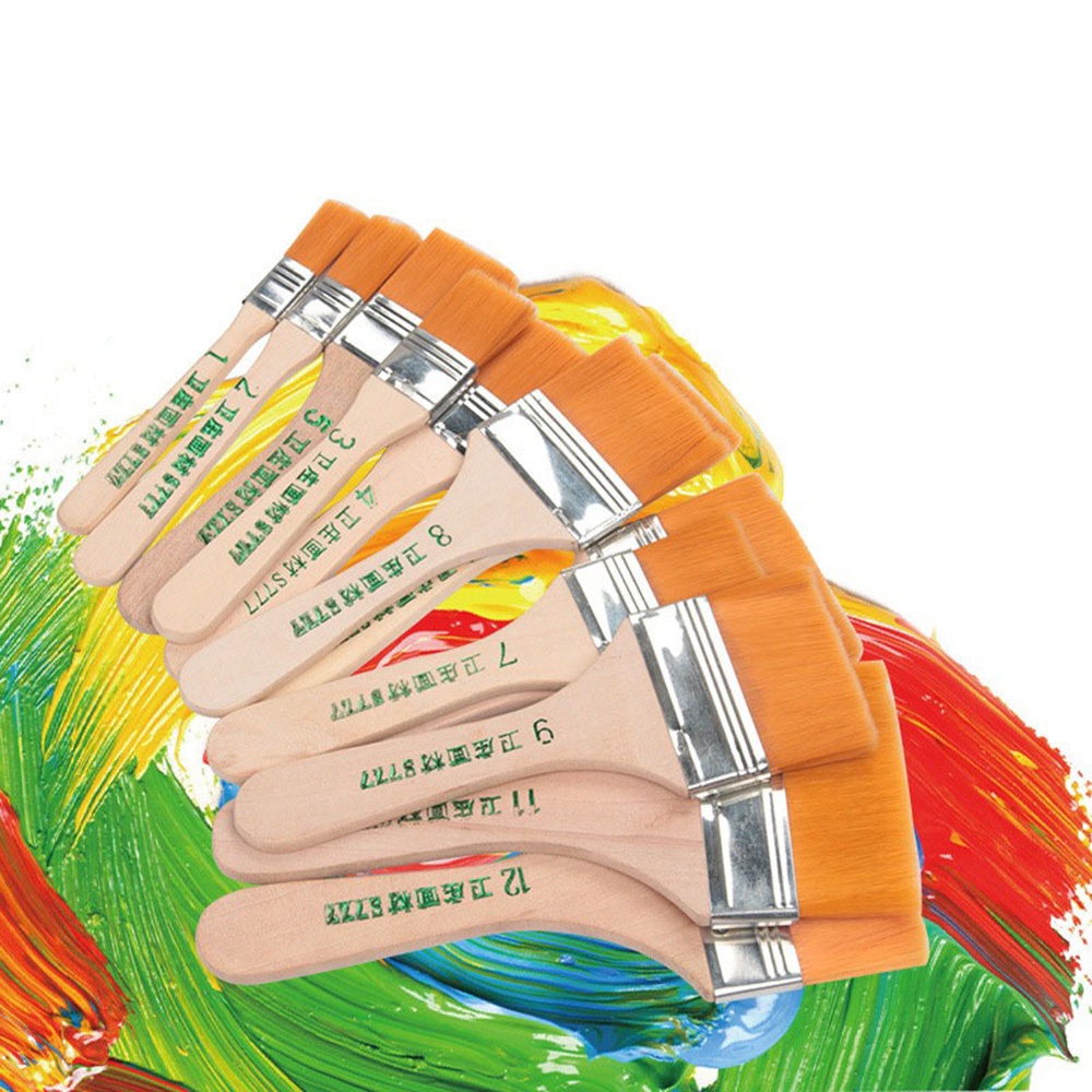 12 szt. nylonowych pędzli mala – Wood Stain Brush recenzja i cena