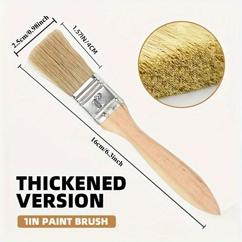 Zestaw 25 pędzli malarskich 1  – Wood Stain Brush recenzja i cena